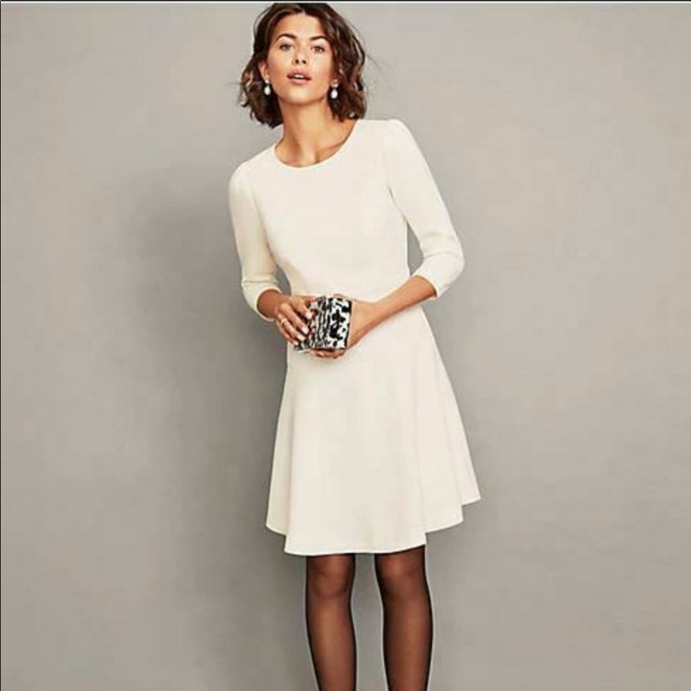 New Ann Taylor romantic regal white dress
